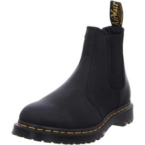 Dr. Martens Unisex-Adult 2976 Crazy Horse Chelsea Boot(Black Waxed Full Grain)