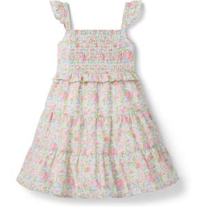 Janie and Jack Girls’ Flutter Sleeve Ditsy Floral Dress (Toddler/Little Big Kid)(Multi Color)