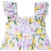 Janie and Jack Girls Lemon Floral Dress (Toddler/Little Kid/Big Kid)(Multi Color)