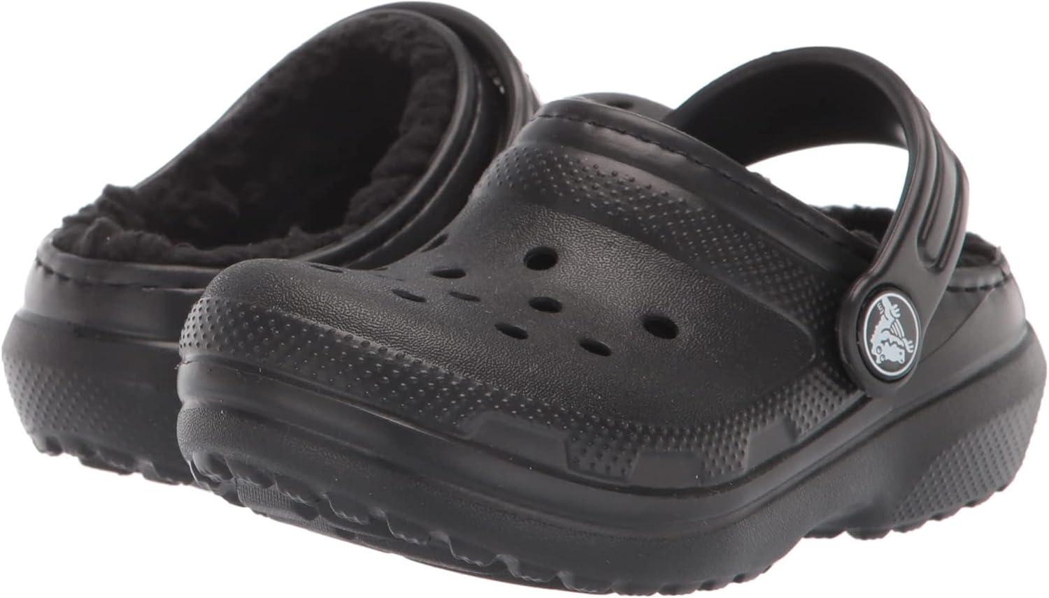 imageCrocs Kids Classic Lined ClogsBlackBlack