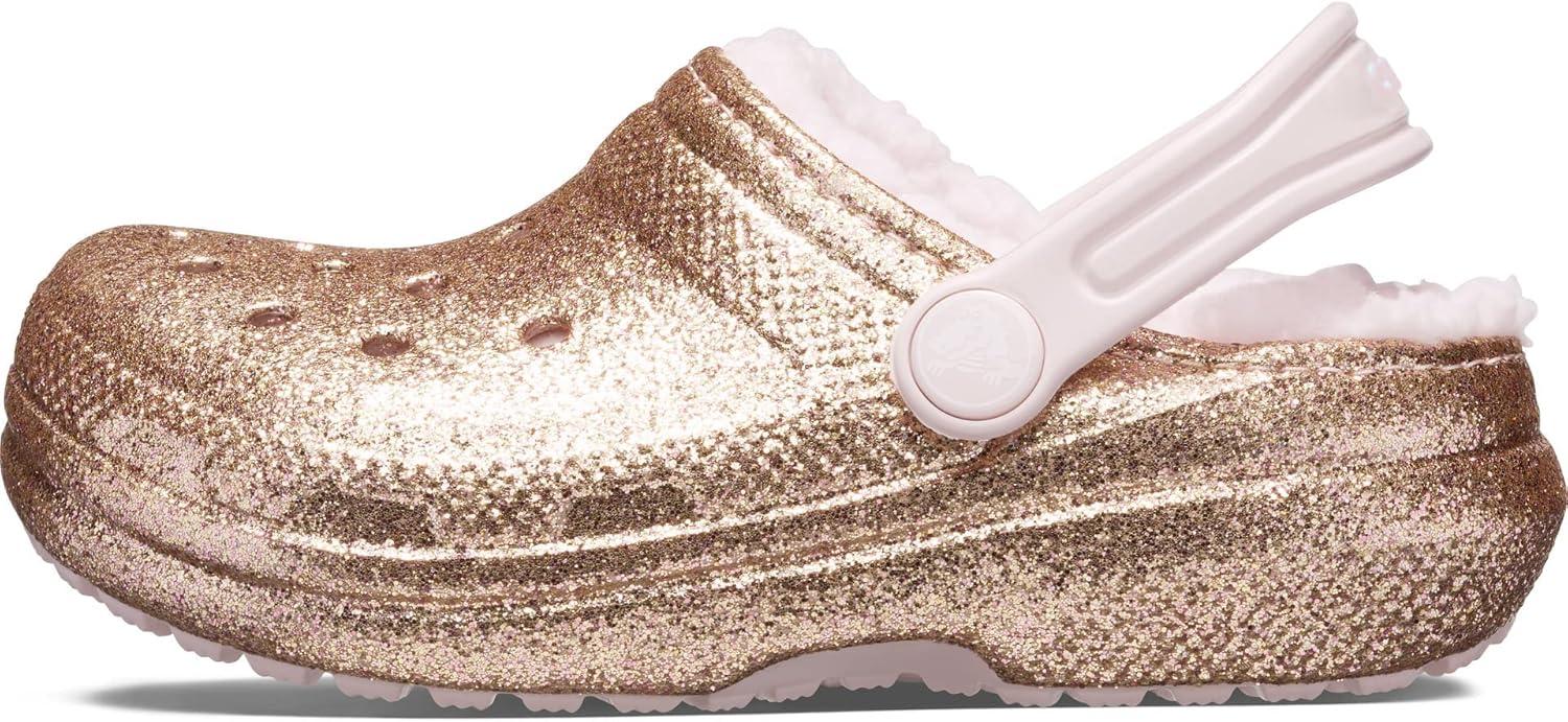 imageCrocs Kids Classic Lined ClogsGoldBarely Pink
