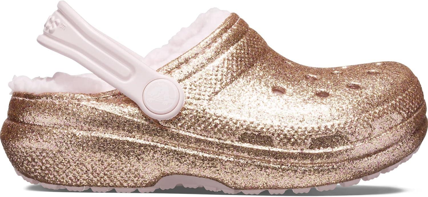 imageCrocs Kids Classic Lined ClogsGoldBarely Pink