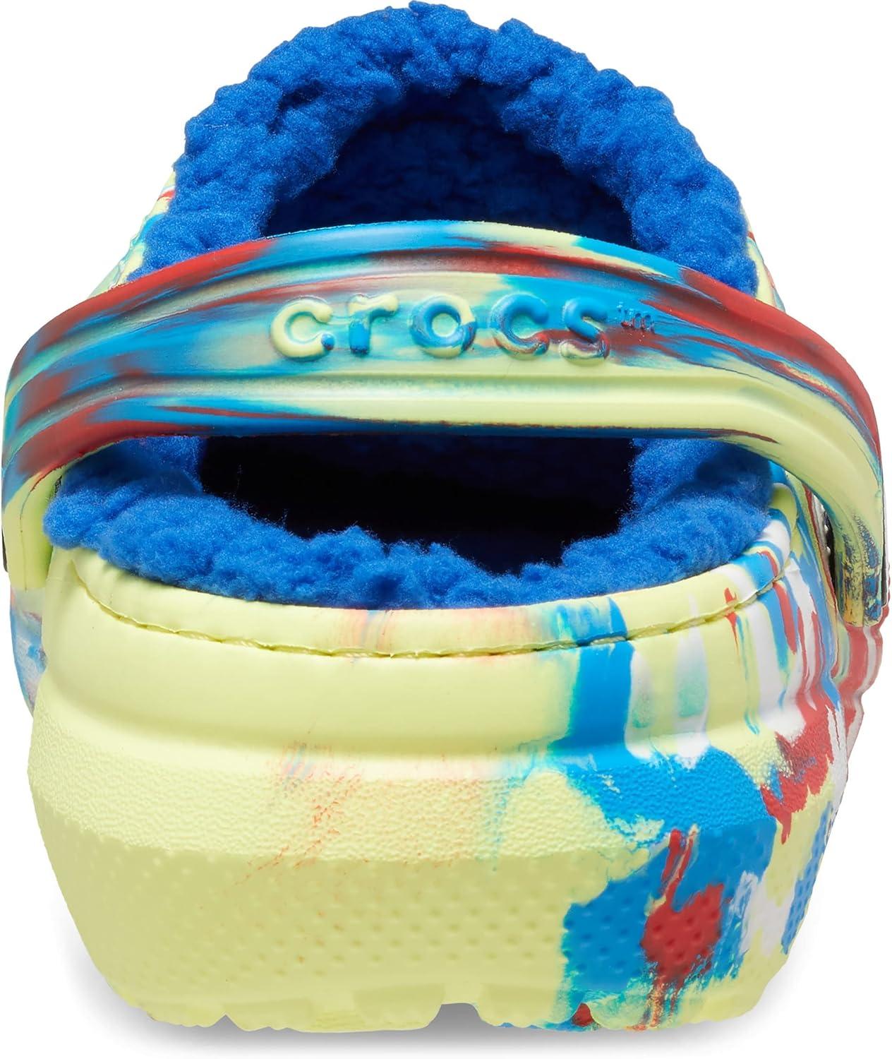imageCrocs Kids Classic Lined ClogsSulphurMulti Marbled Tiedye