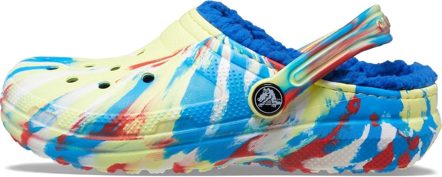 imageCrocs Kids Classic Lined ClogsSulphurMulti Marbled Tiedye