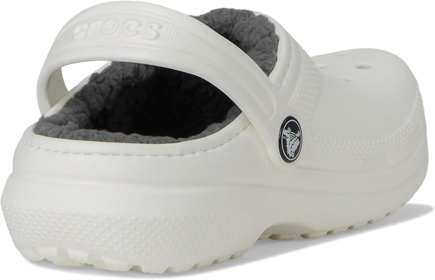 imageCrocs Kids Classic Lined ClogsWhiteGrey