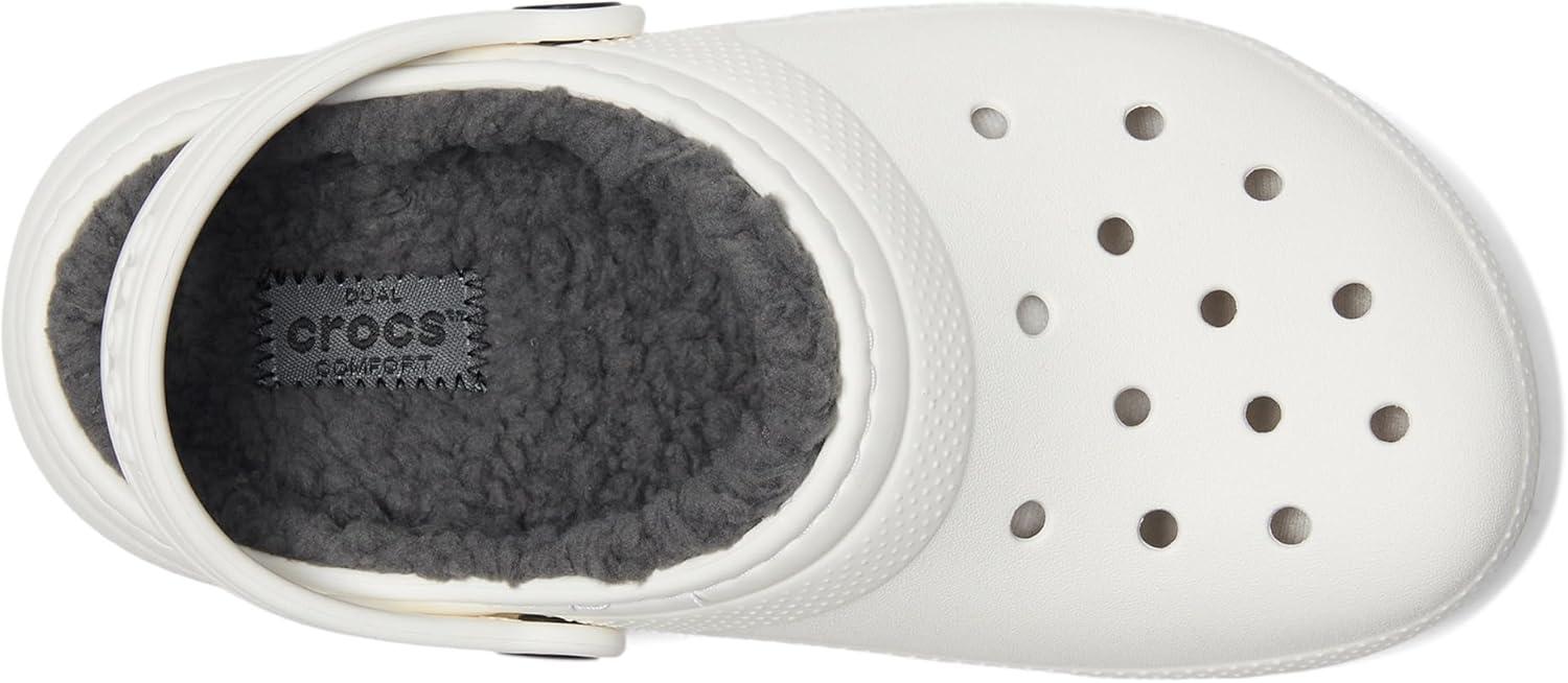 imageCrocs Kids Classic Lined ClogsWhiteGrey
