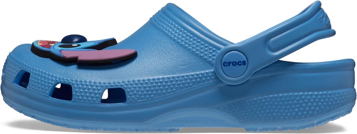 imageCrocs Kids Stitch Classic Clogs for Kids Ethylene Vinyl Acetate Round Toe Design Pivot Heel StrapOxygen