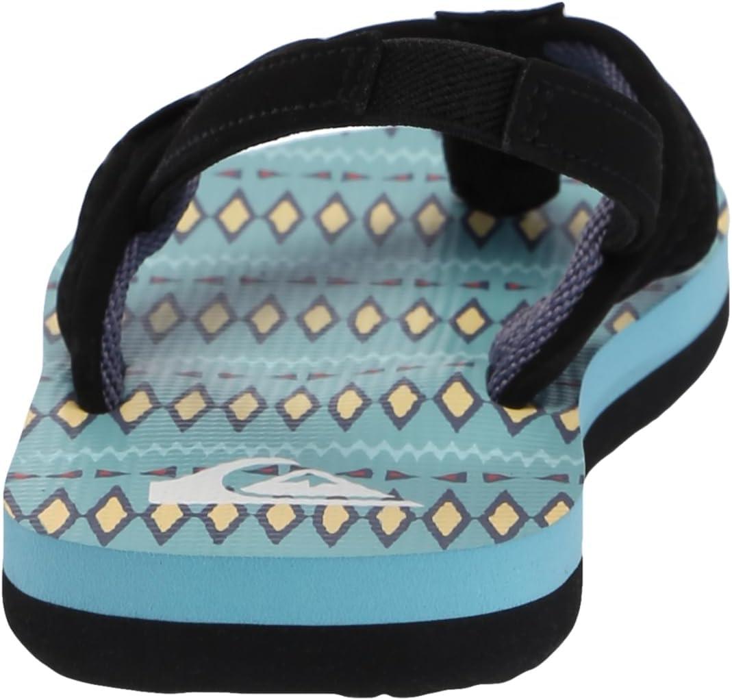 imageQuiksilver Boys Molokai Layback 3 Point Flip Flop Sandal ToddlerBlackBlueBlue 241