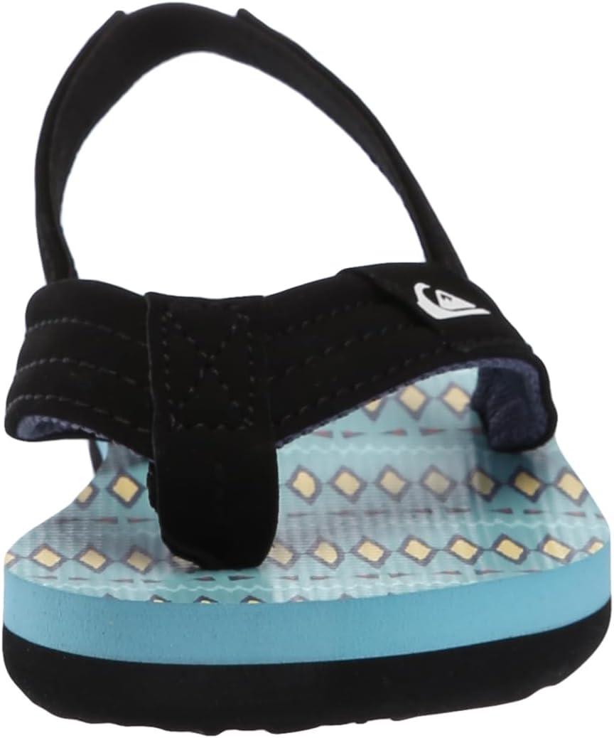 imageQuiksilver Boys Molokai Layback 3 Point Flip Flop Sandal ToddlerBlackBlueBlue 241