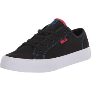 DC Boy’s Manual Low Shoe Skate(Black/White/Red)