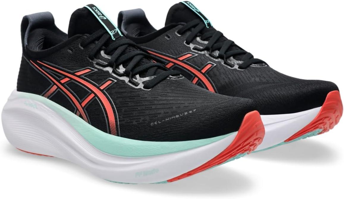 imageASICS Mens GelNimbus 27BlackCoral Reef