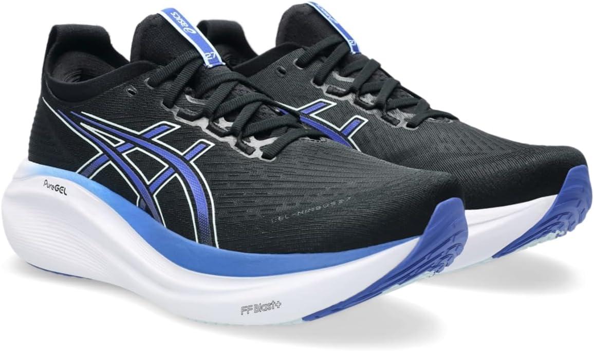 imageASICS Mens GelNimbus 27BlackDark Cobalt