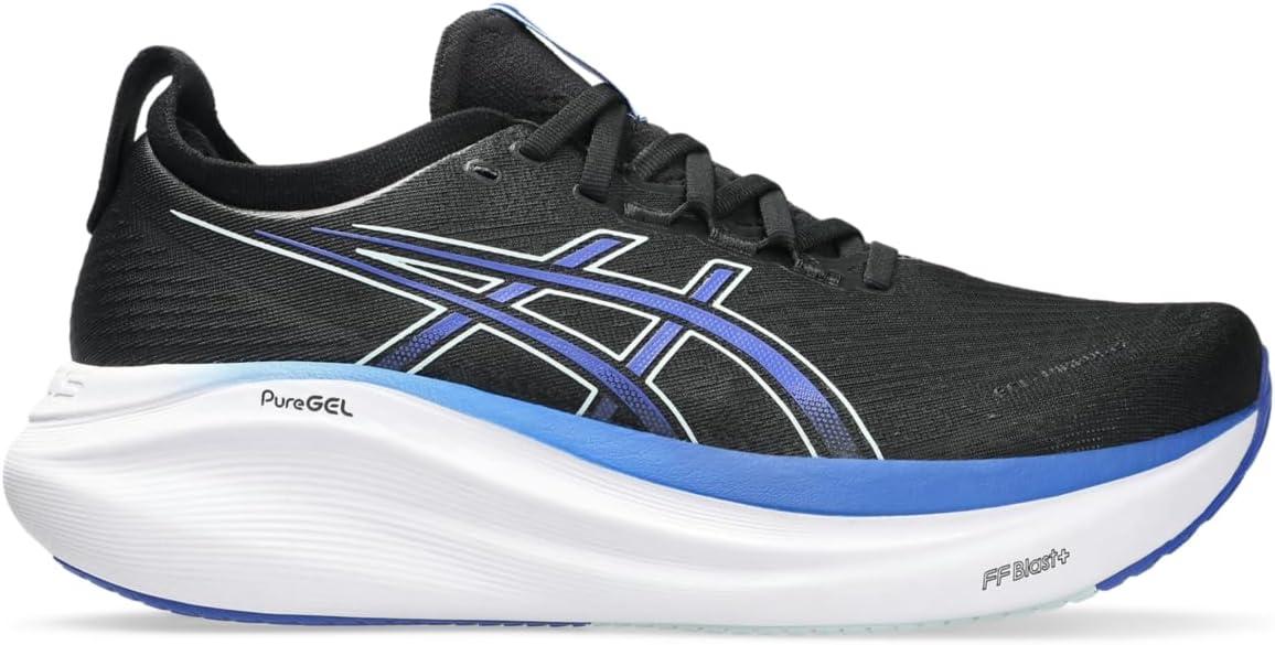 imageASICS Mens GelNimbus 27BlackDark Cobalt