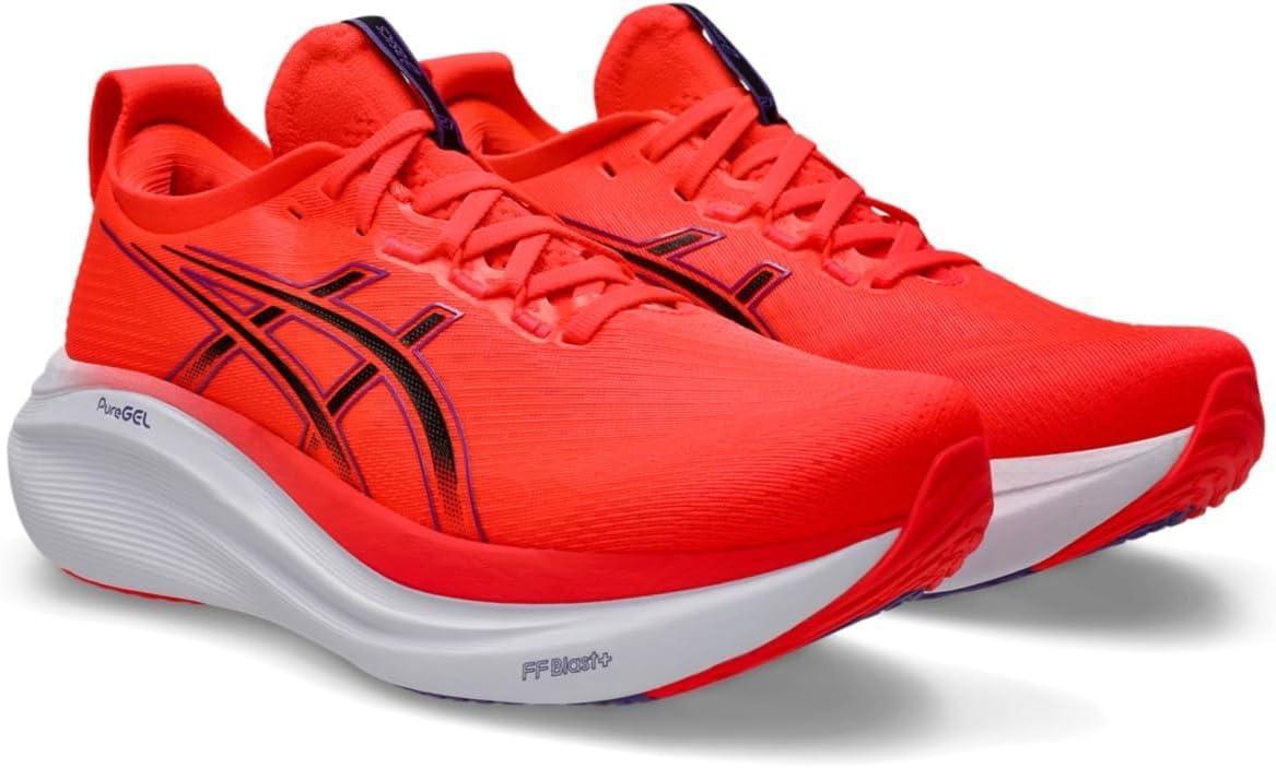 imageASICS Mens GelNimbus 27Flash RedBlack