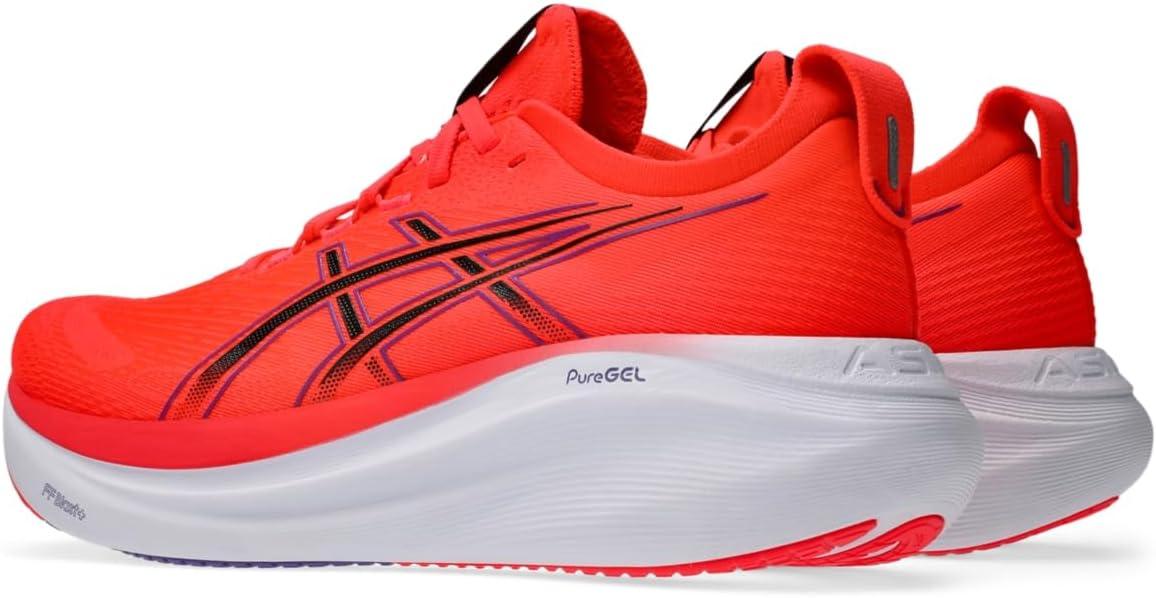 imageASICS Mens GelNimbus 27Flash RedBlack