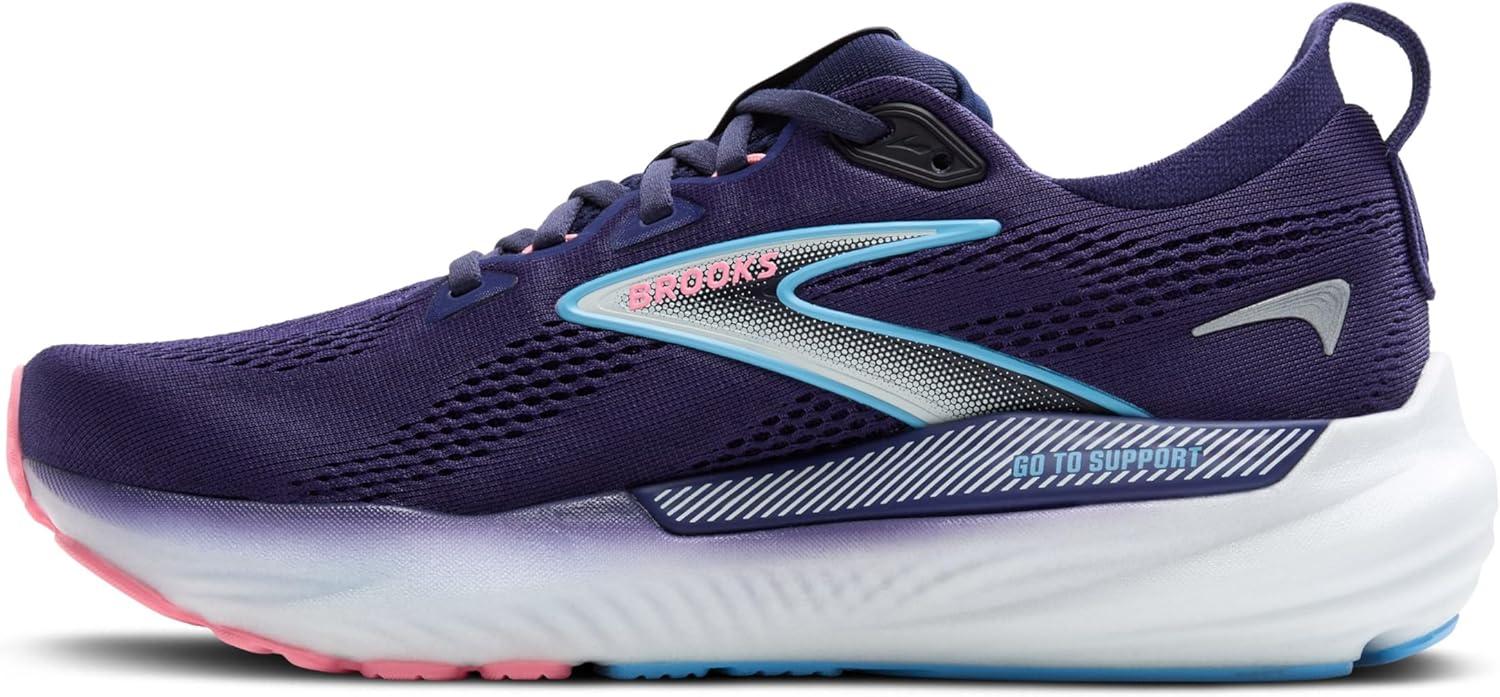 imageBrooks Womens Glycerin GTS 22 Supportive Running ShoeBlue RibbonPeacoatDianthus