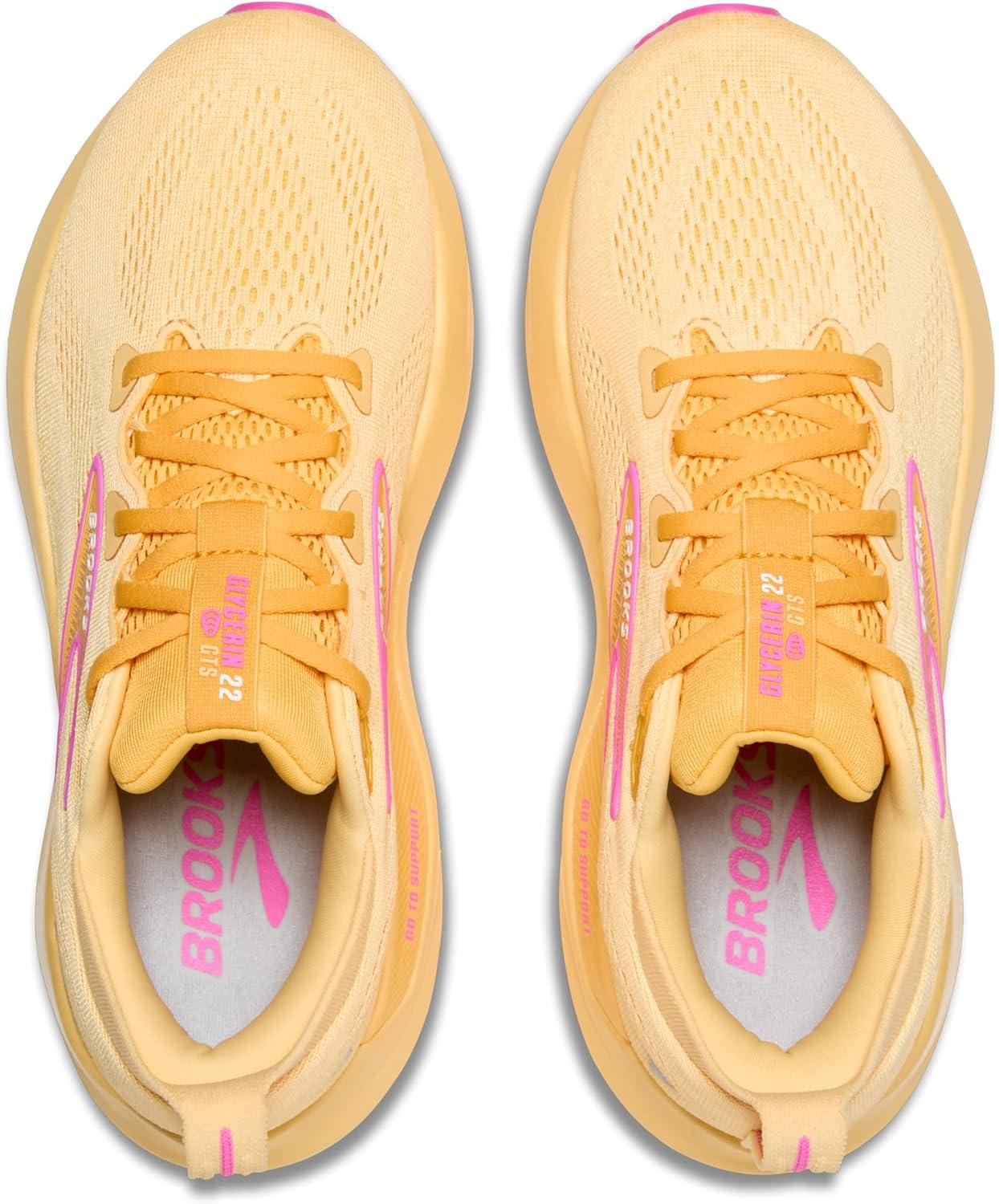 imageBrooks Womens Glycerin GTS 22 Supportive Running ShoeSherbertApricotPink