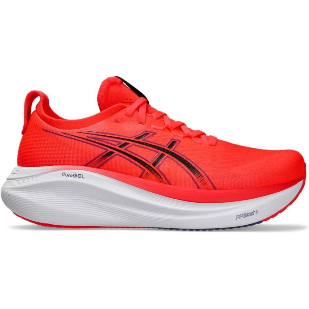 imageASICS Mens GelNimbus 27Flash RedBlack