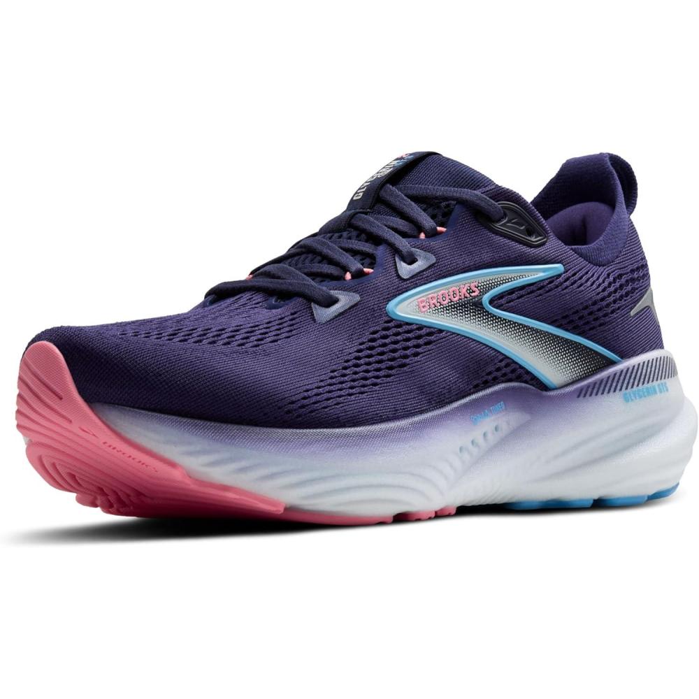 imageBrooks Womens Glycerin GTS 22 Supportive Running ShoeBlue RibbonPeacoatDianthus