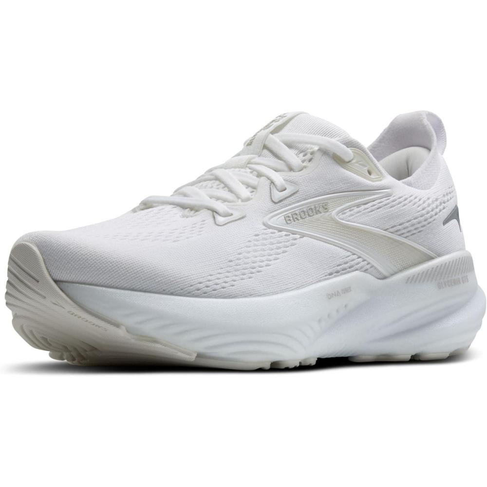 imageBrooks Womens Glycerin GTS 22 Supportive Running ShoeWhiteWhiteGrey