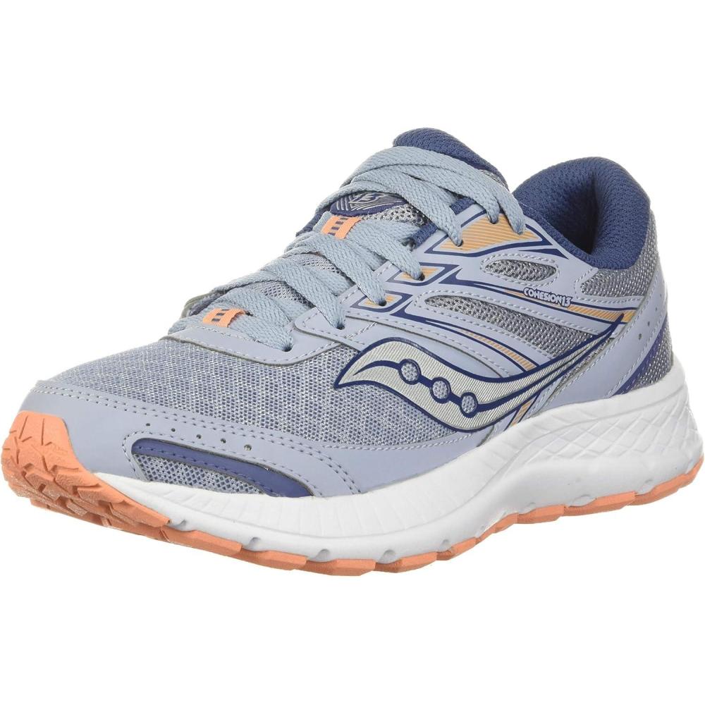 imageSaucony Womens Cohesion 13 Running ShoeBlue MistMelon