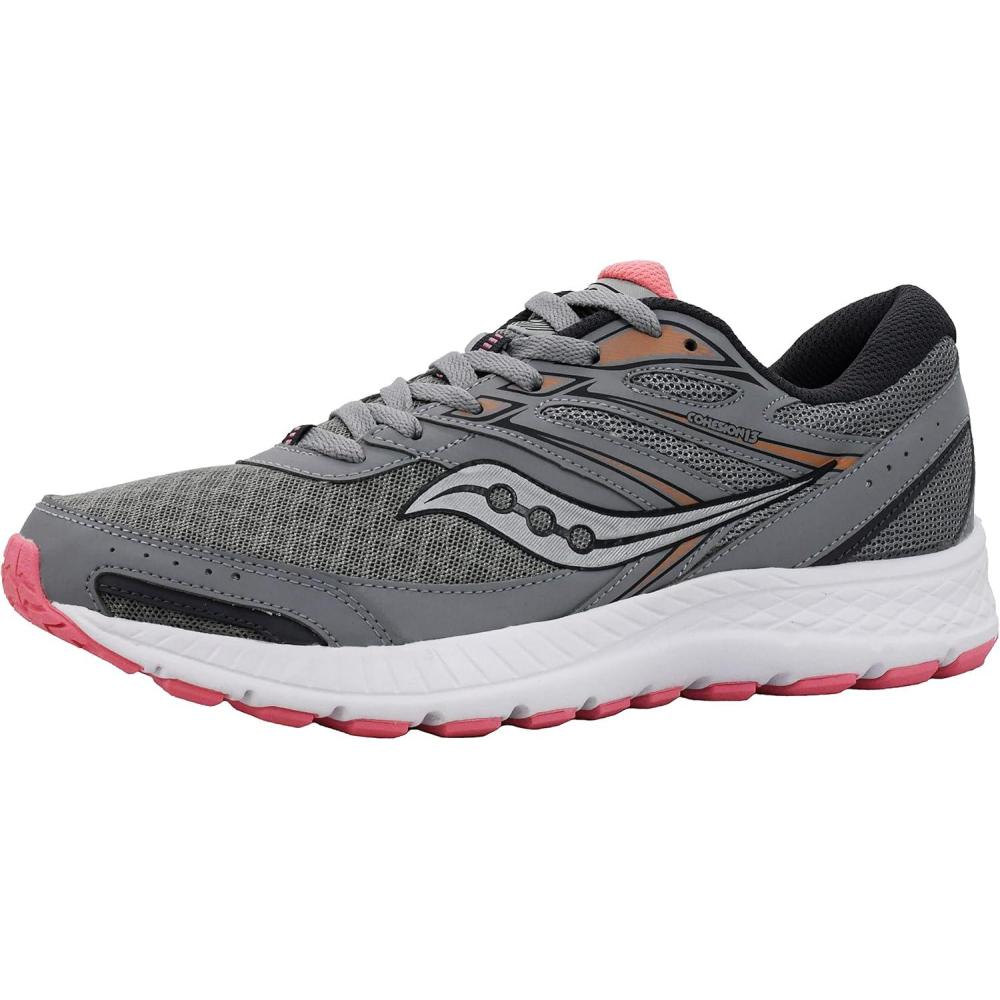 imageSaucony Womens Cohesion 13 Running ShoeGreyPink