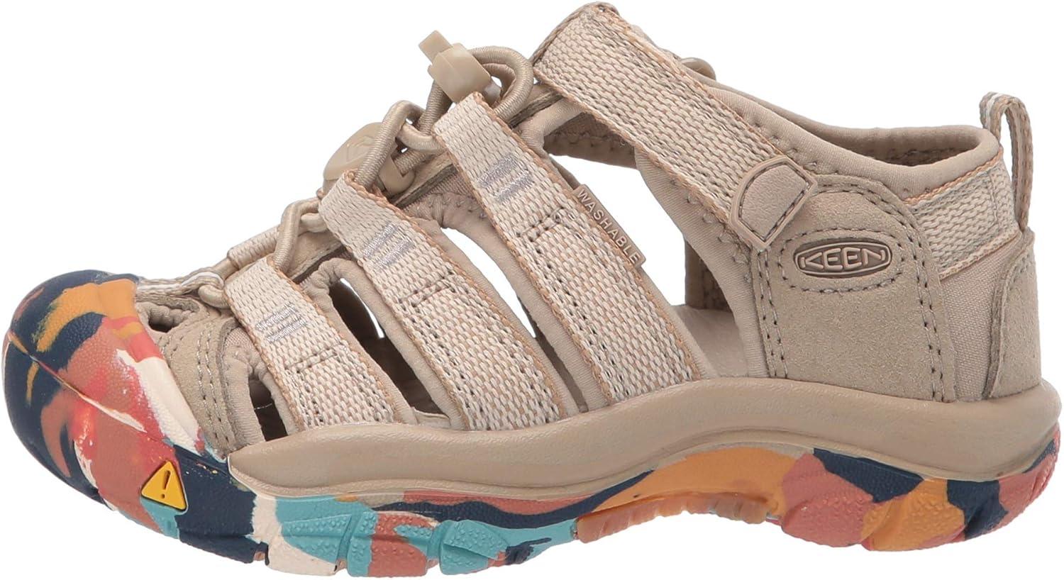 imageKEEN UnisexChild Newport H2 Closed Toe Water SandalsSafariMulti