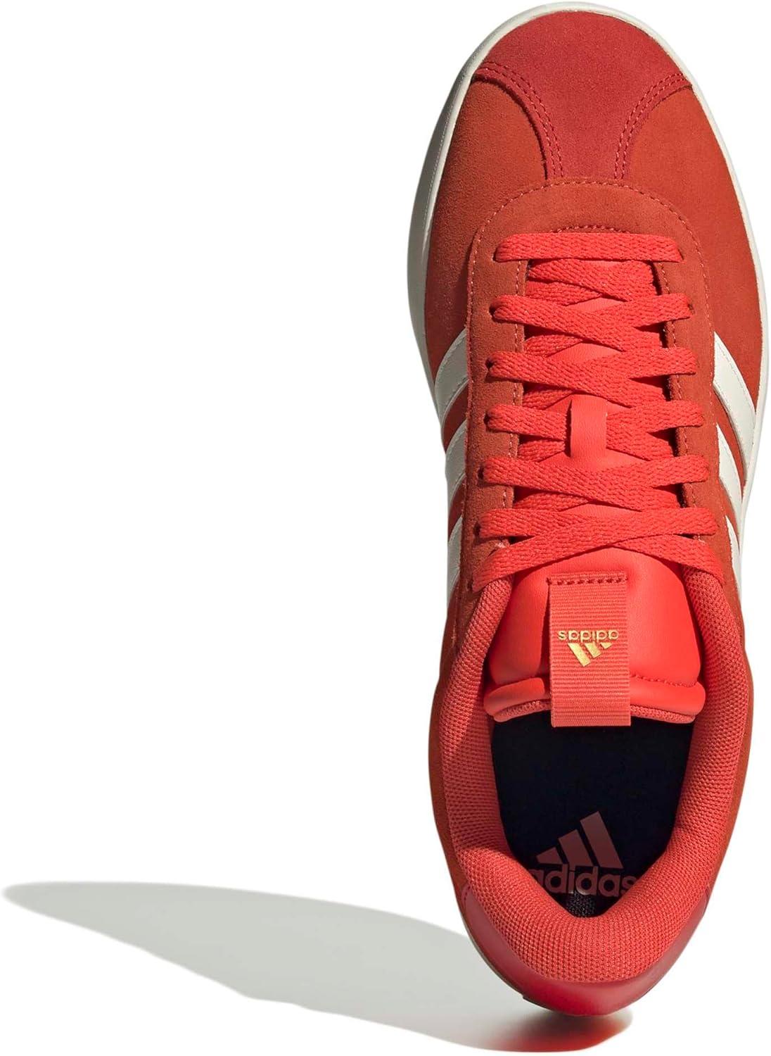 imageadidas Mens VL Court 30 ShoeBright RedWhiteBetter Scarlet