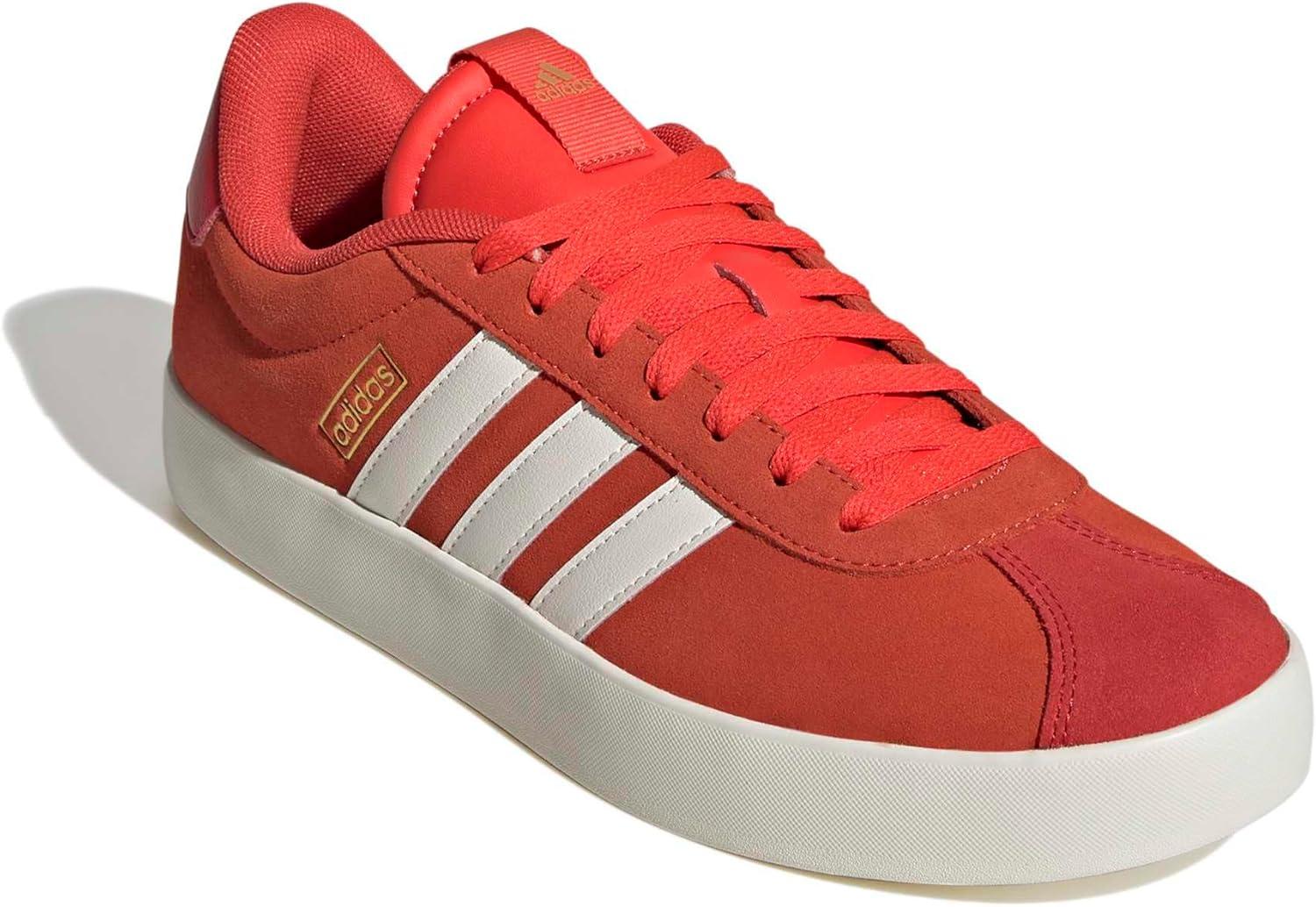 imageadidas Mens VL Court 30 ShoeBright RedWhiteBetter Scarlet