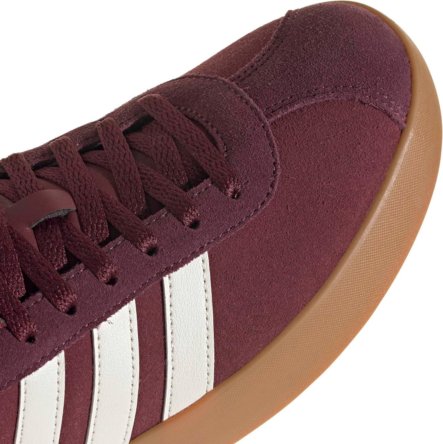 imageadidas Mens VL Court 30 ShoeShadow RedOff WhiteMaroon