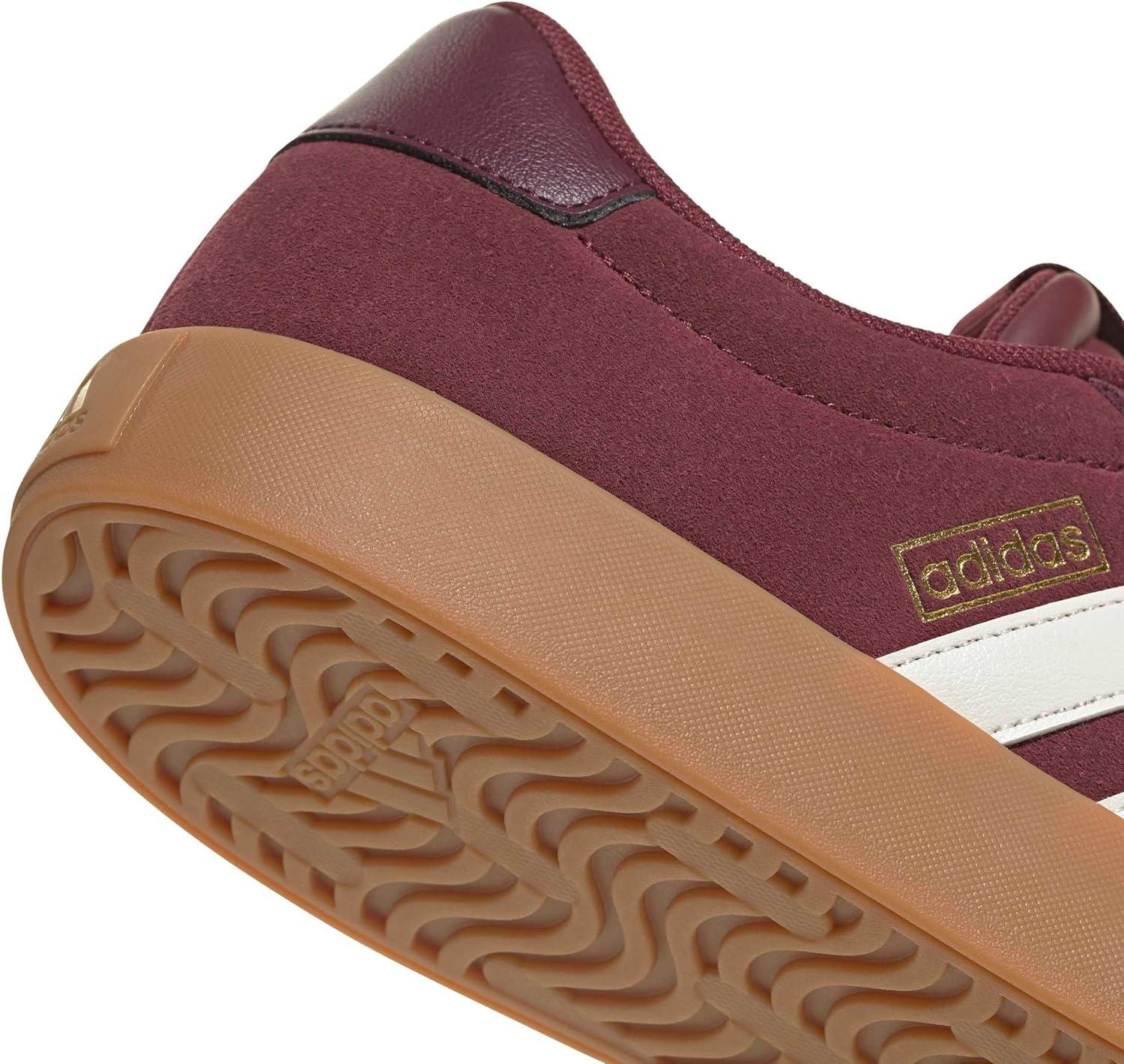imageadidas Mens VL Court 30 ShoeShadow RedOff WhiteMaroon