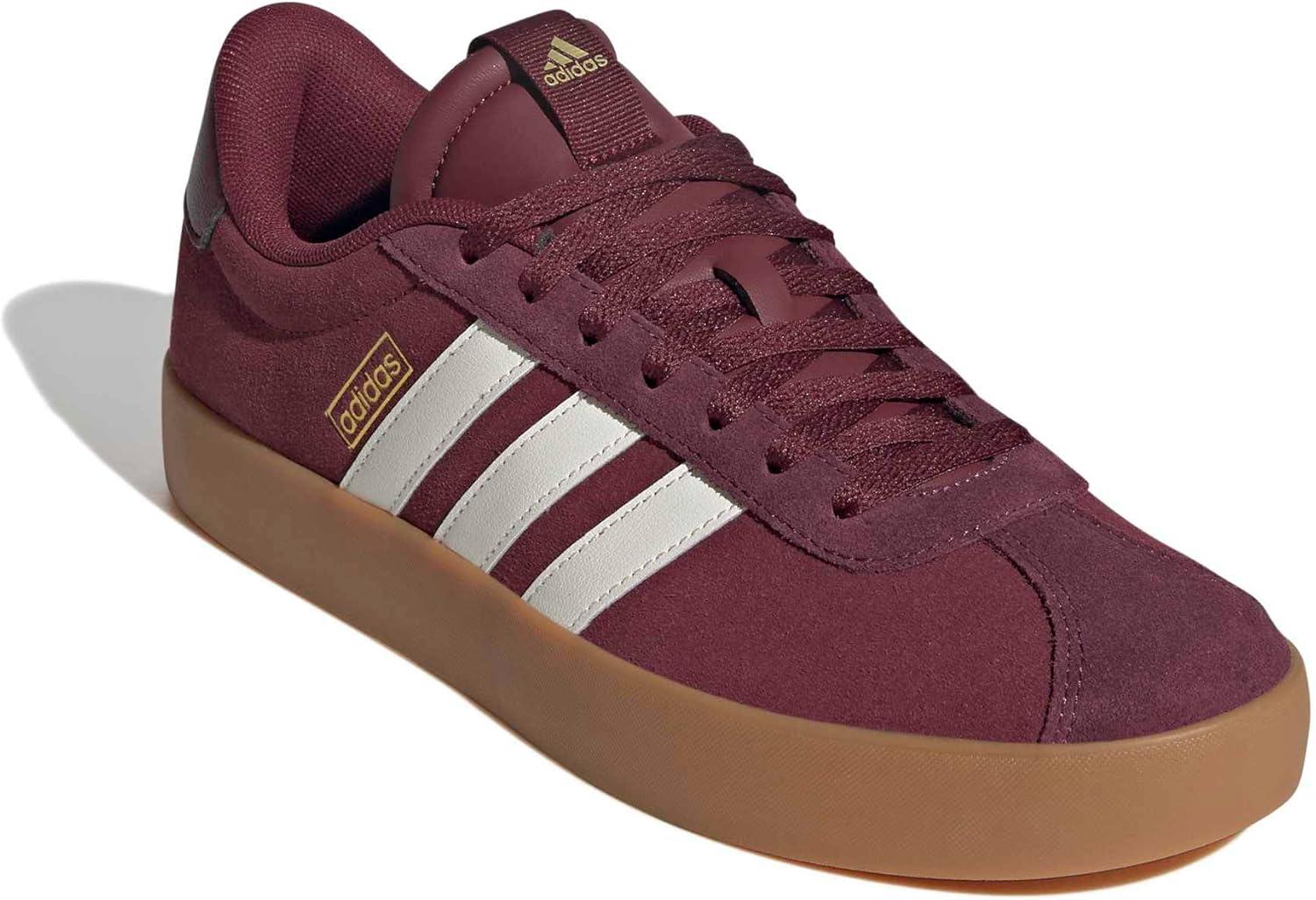 imageadidas Mens VL Court 30 ShoeShadow RedOff WhiteMaroon