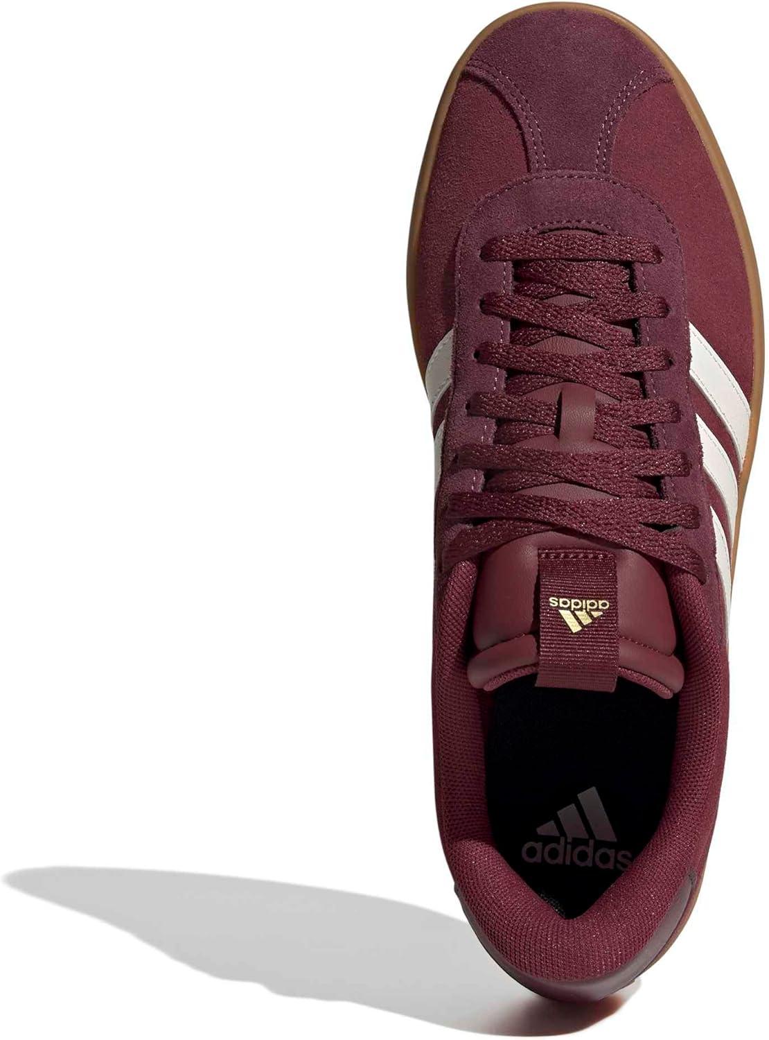 imageadidas Mens VL Court 30 ShoeShadow RedOff WhiteMaroon