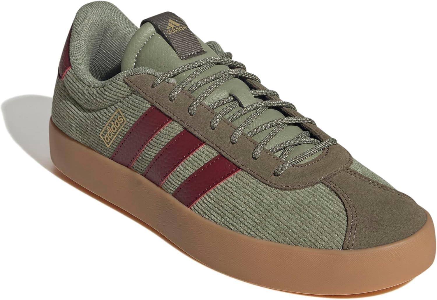 imageadidas Mens VL Court 30 ShoeTent Green Shadow Red Olive Strata