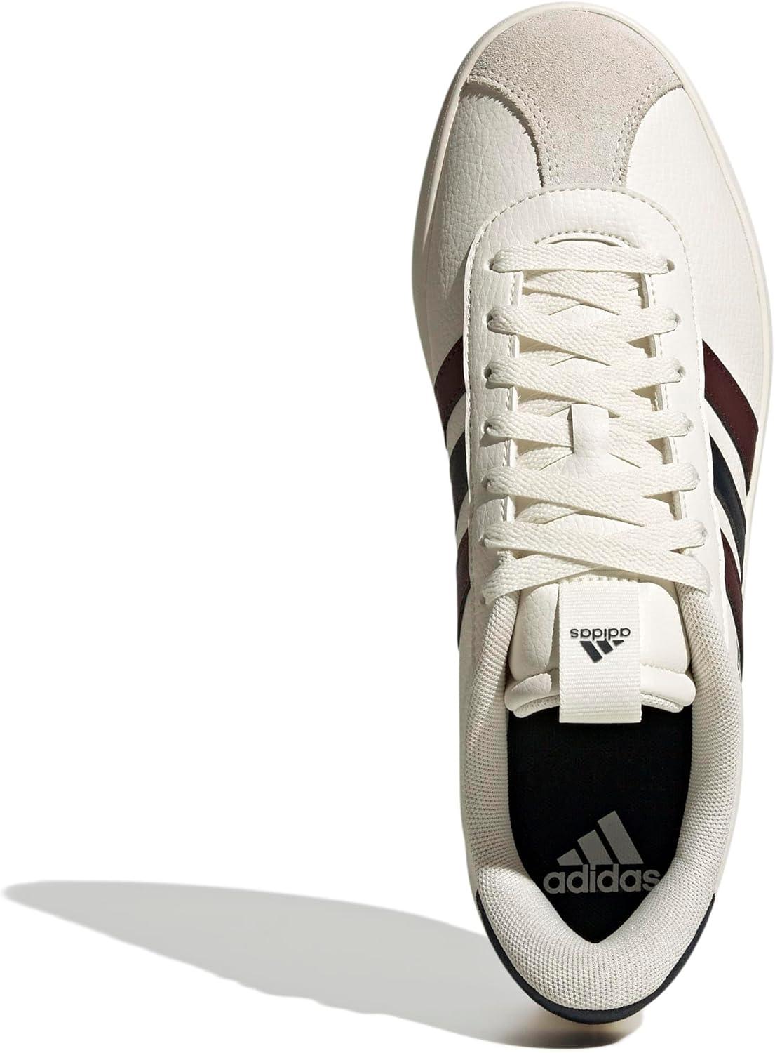 imageadidas Mens VL Court 30 ShoeWhiteAurora RubyAurora Ink