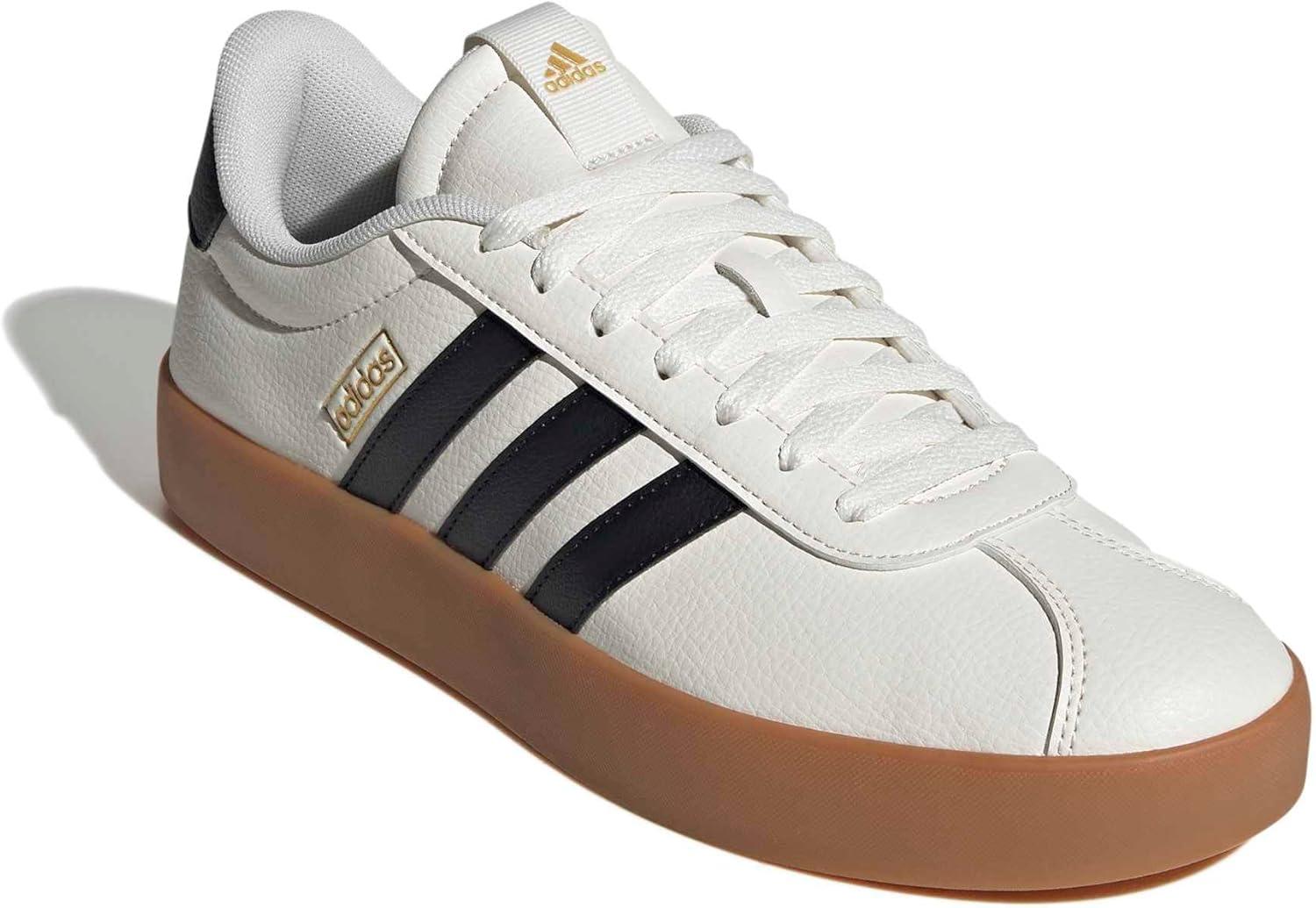 imageadidas Mens VL Court 30 ShoeWhiteBlackGum