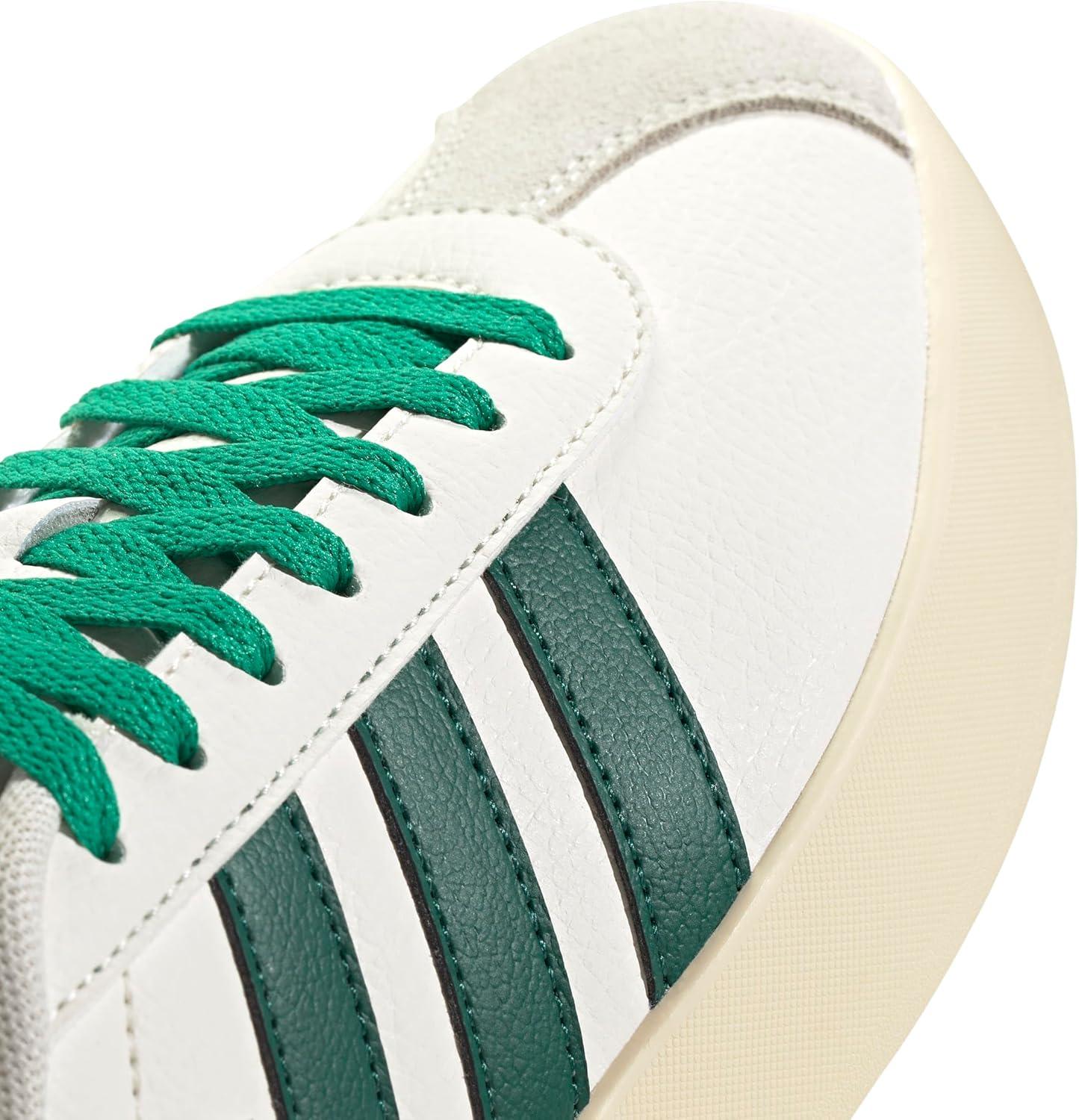 imageadidas Mens VL Court 30 ShoeWhiteCollegiate GreenCourt Green