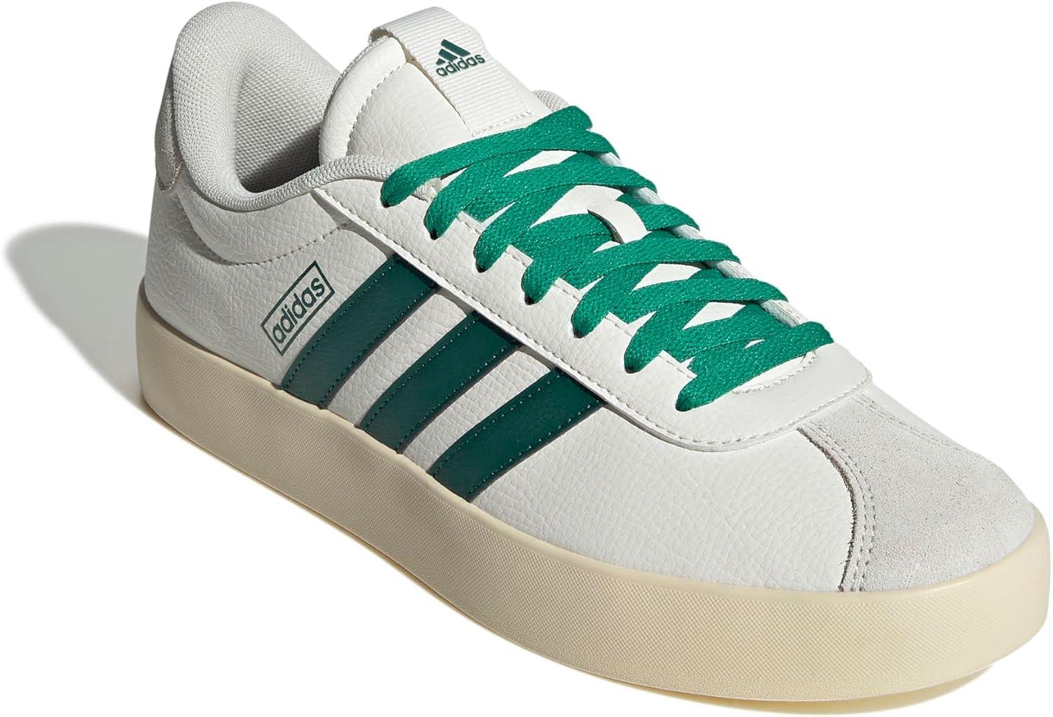imageadidas Mens VL Court 30 ShoeWhiteCollegiate GreenCourt Green