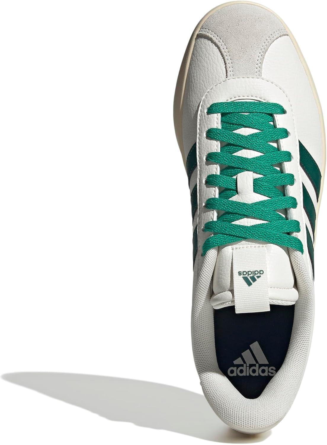 imageadidas Mens VL Court 30 ShoeWhiteCollegiate GreenCourt Green