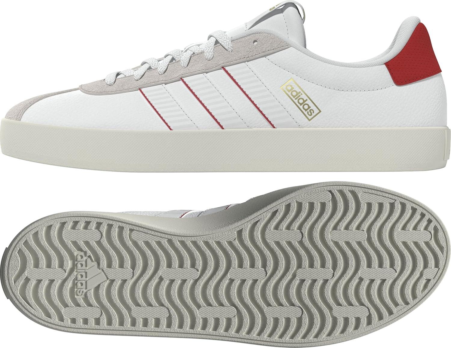 imageadidas Mens VL Court 30 ShoeWhiteCollegiate Red