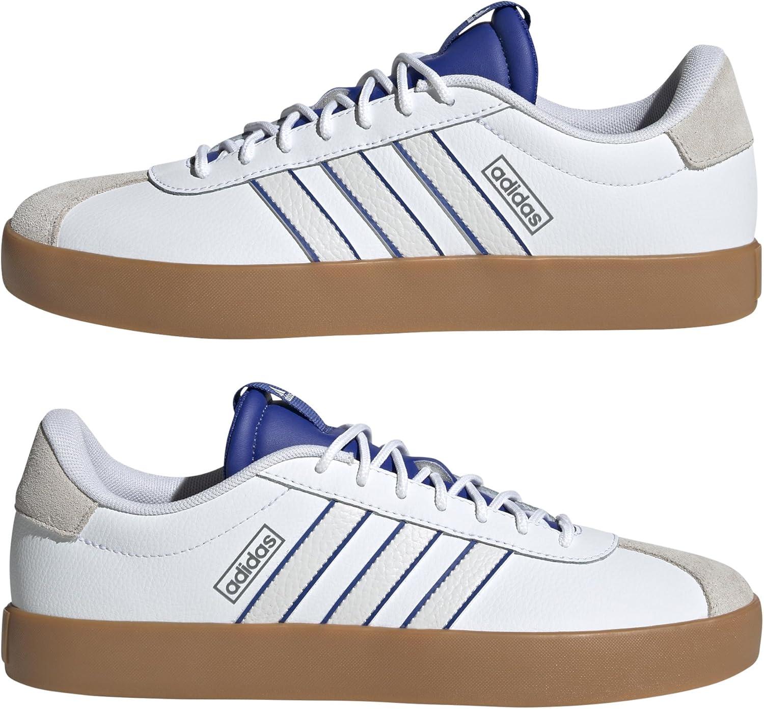 imageadidas Mens VL Court 30 ShoeWhiteCrystal WhiteSemi Lucid Blue