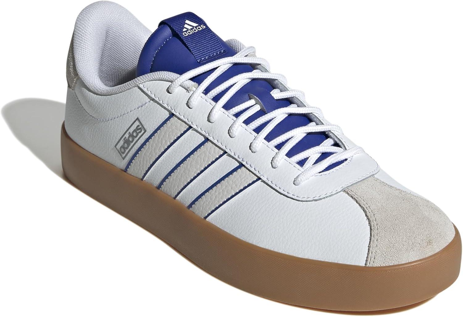 imageadidas Mens VL Court 30 ShoeWhiteCrystal WhiteSemi Lucid Blue