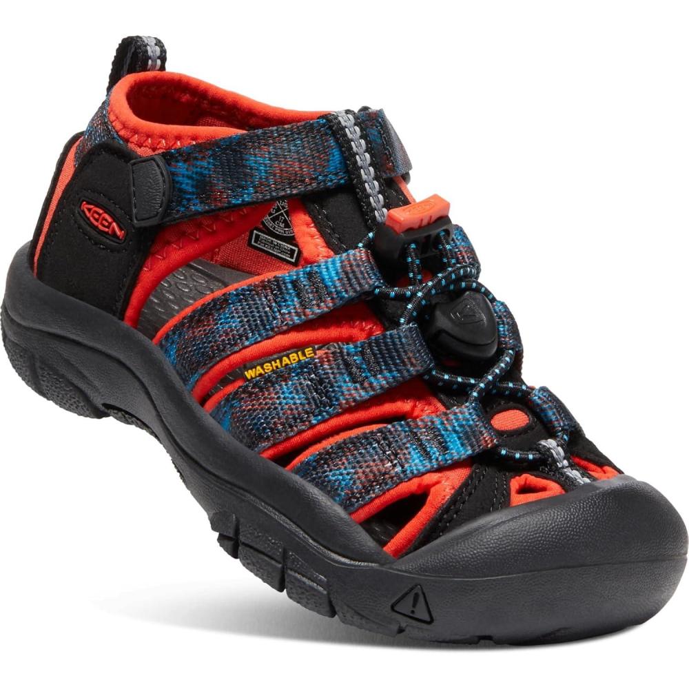 imageKEEN UnisexChild Newport H2 Closed Toe Water SandalsBlackOrange