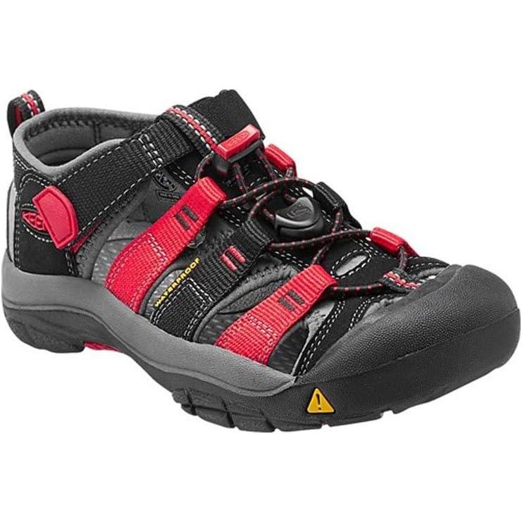 imageKEEN UnisexChild Newport H2 Closed Toe Water SandalsBlackRacing Red Multi