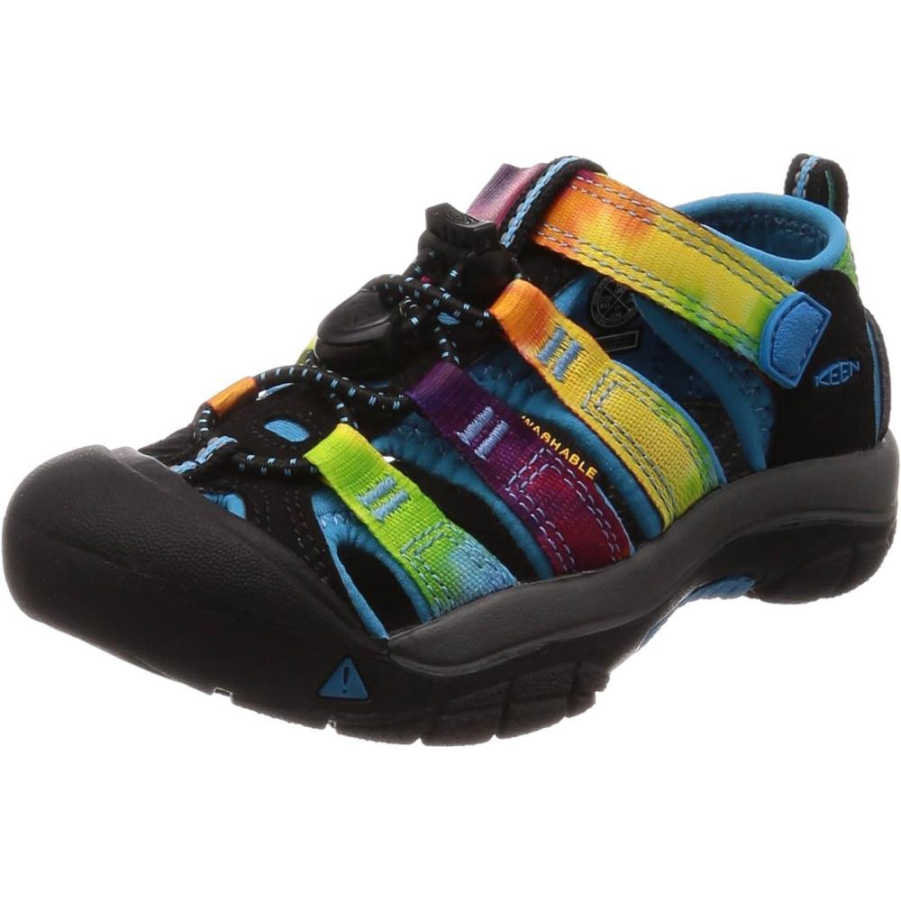 imageKEEN UnisexChild Newport H2 Closed Toe Water SandalsRainbow Tie DyeOg
