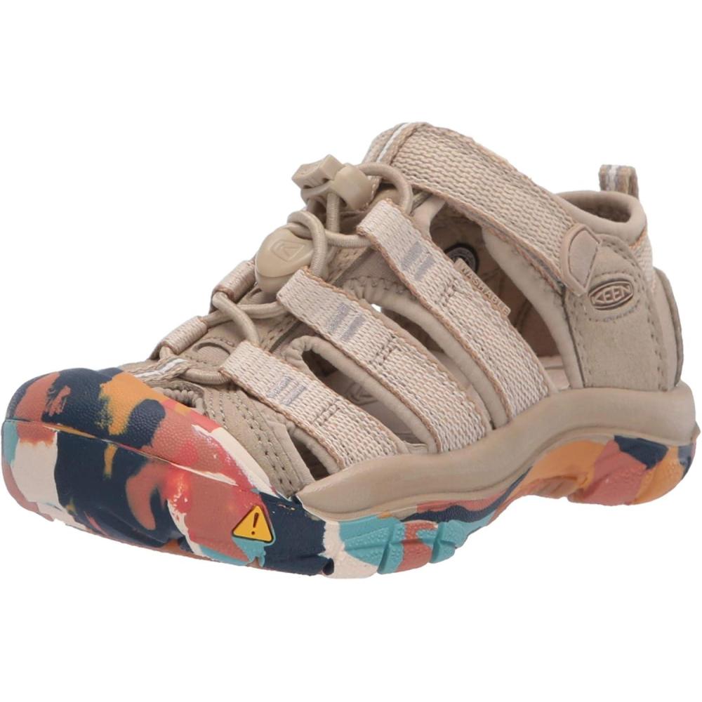 imageKEEN UnisexChild Newport H2 Closed Toe Water SandalsSafariMulti
