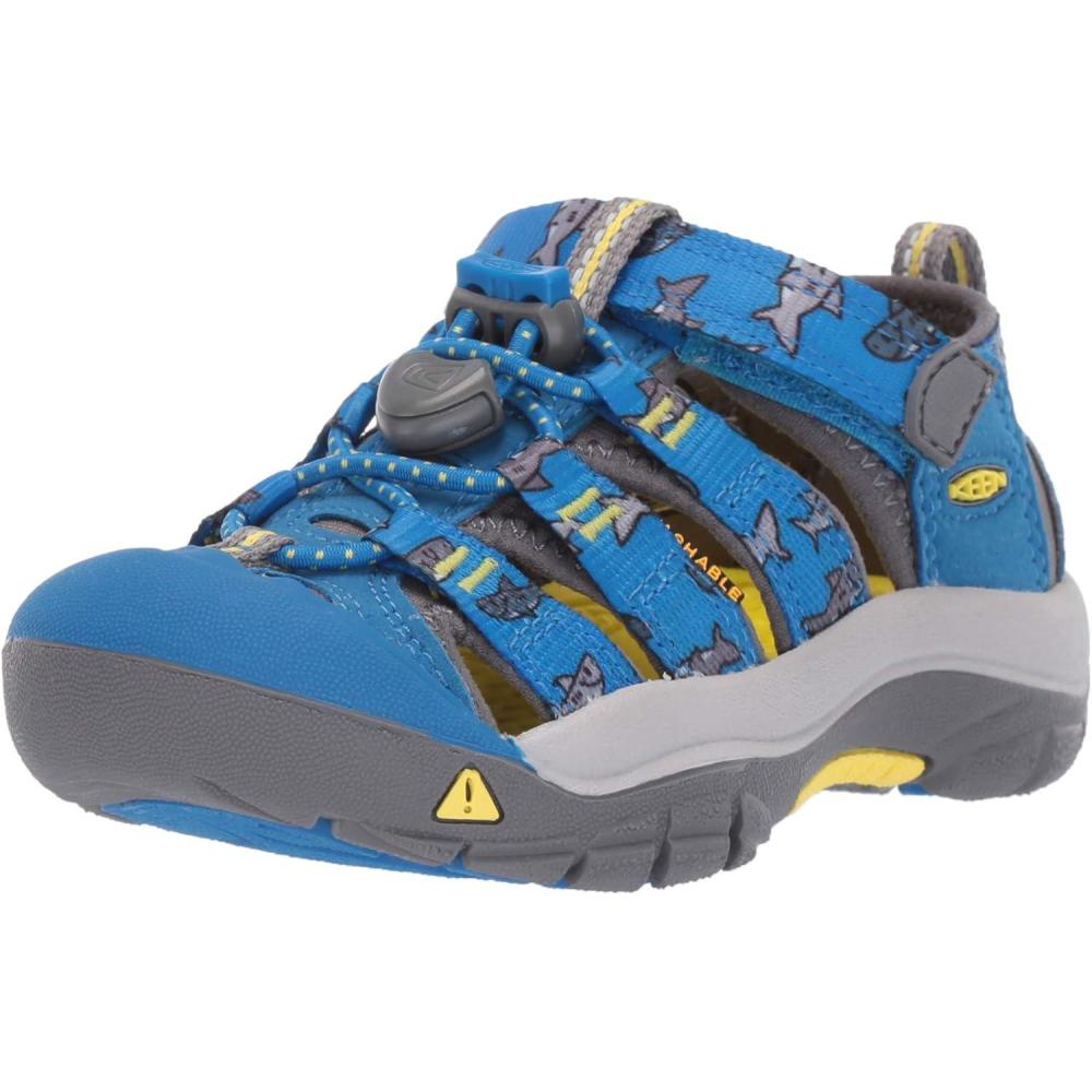 imageKEEN UnisexChild Newport H2 Closed Toe Water SandalsVibrant Blue Sharks