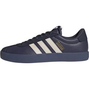 adidas Men’s VL Court 3.0 Shoe(Shadow Navy/Wonder White/Gold Metallic)