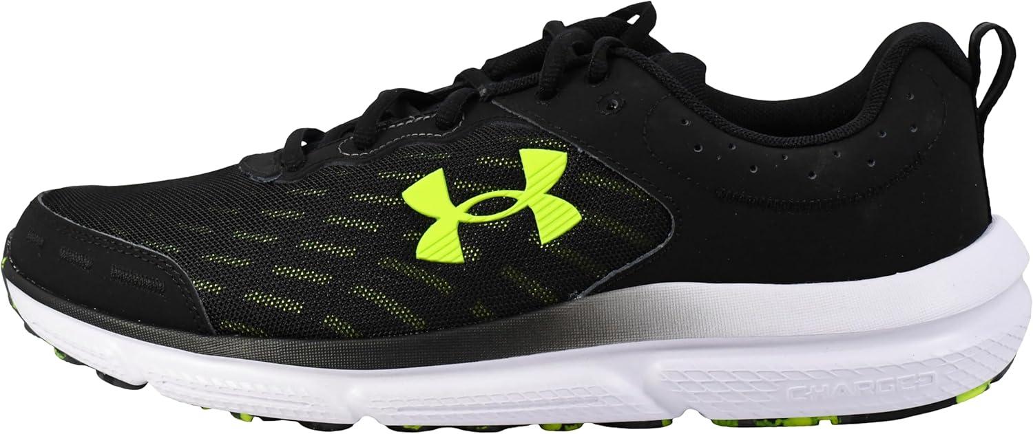 imageUnder Armour Mens Charged Assert 10 Shoes004 BlackBlackHigh Vis Yellow