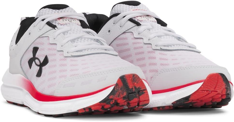 imageUnder Armour Mens Charged Assert 10 Shoes111 WhiteRacer RedBlack